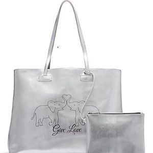 Silver St. Jude “Give Love” Tote Bag 2 In 1